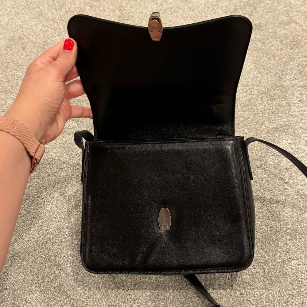 Reformation Monica Crossbody Leather Bag in Black NWOT - Picture 6 of 14